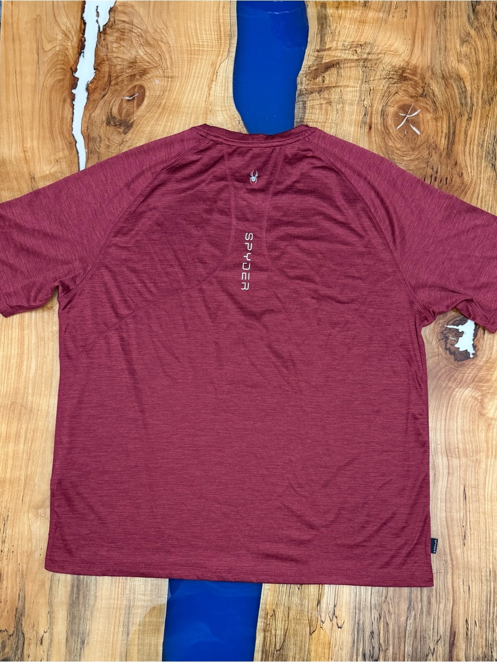 Spyder Swim Rash Guard Shirt XXL Red Heather UPF 30 Quick Dry Athletic Tee - Picture 10 of 11